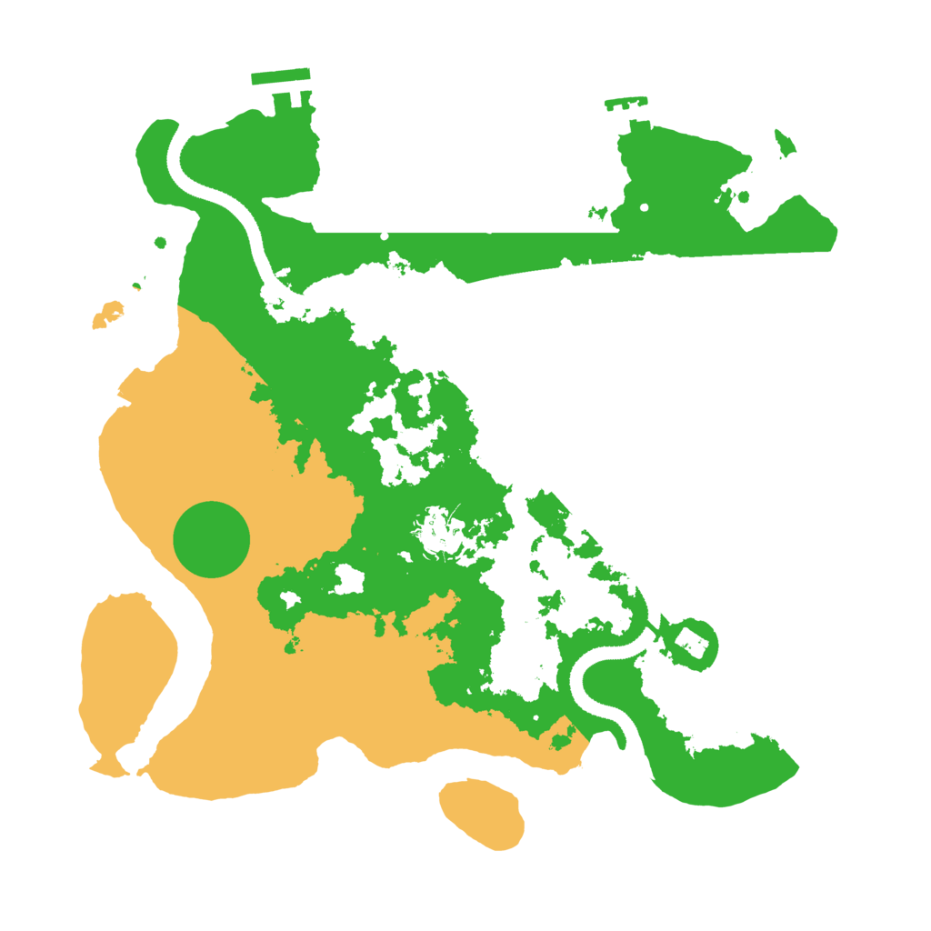 Biome Rust Map: Procedural Map, Size: 3200, Seed: 1492483447