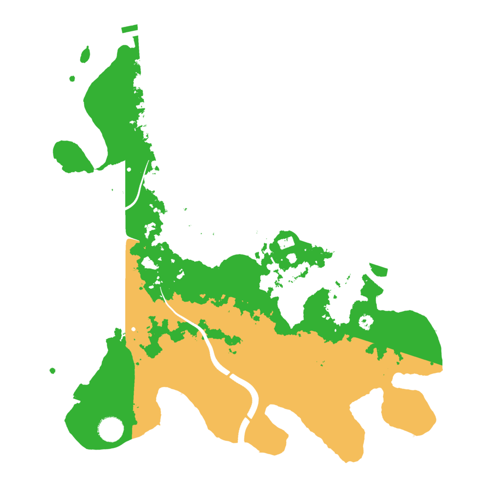 Biome Rust Map: Procedural Map, Size: 3500, Seed: 39995933