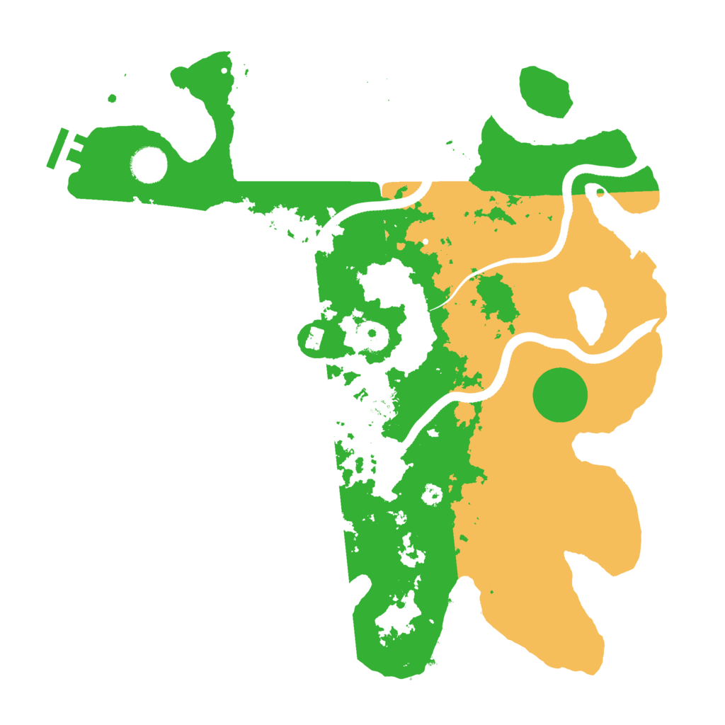 Biome Rust Map: Procedural Map, Size: 3500, Seed: 6621529