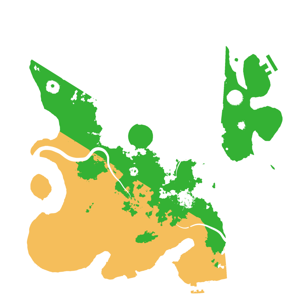 Biome Rust Map: Procedural Map, Size: 3500, Seed: 4317455