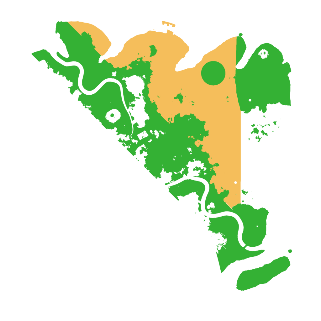 Biome Rust Map: Procedural Map, Size: 3500, Seed: 33926970