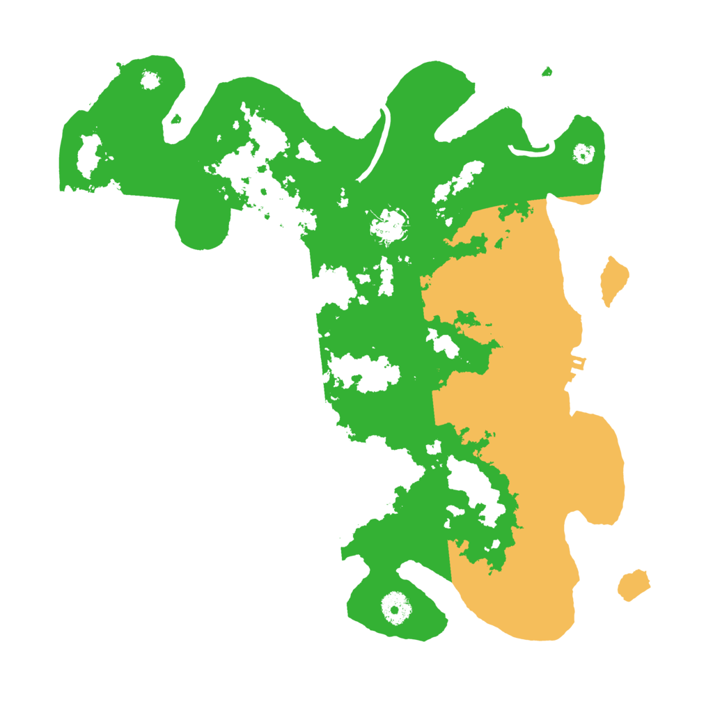 Biome Rust Map: Procedural Map, Size: 3500, Seed: 24399752