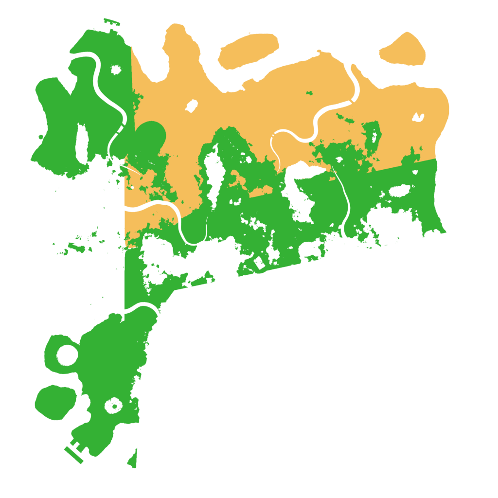 Biome Rust Map: Procedural Map, Size: 4500, Seed: 23895427