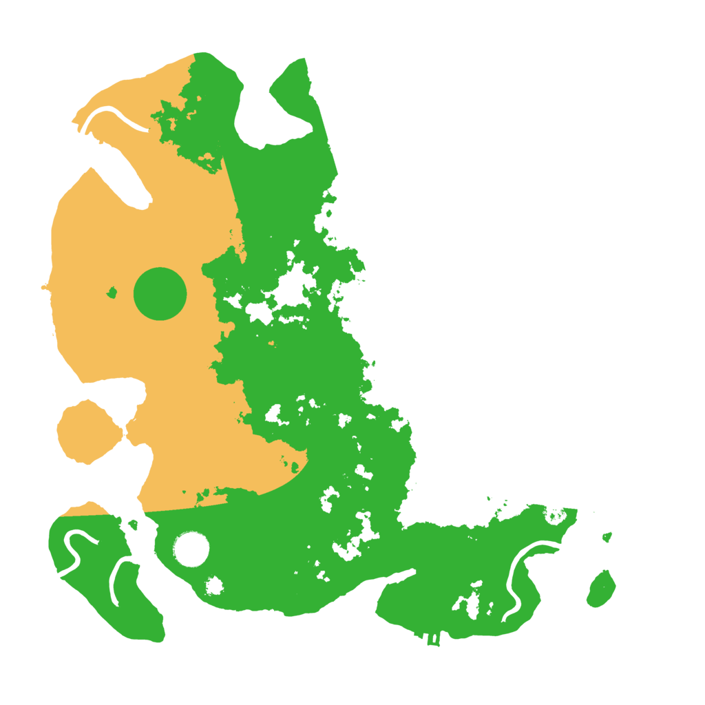 Biome Rust Map: Procedural Map, Size: 3500, Seed: 1278281