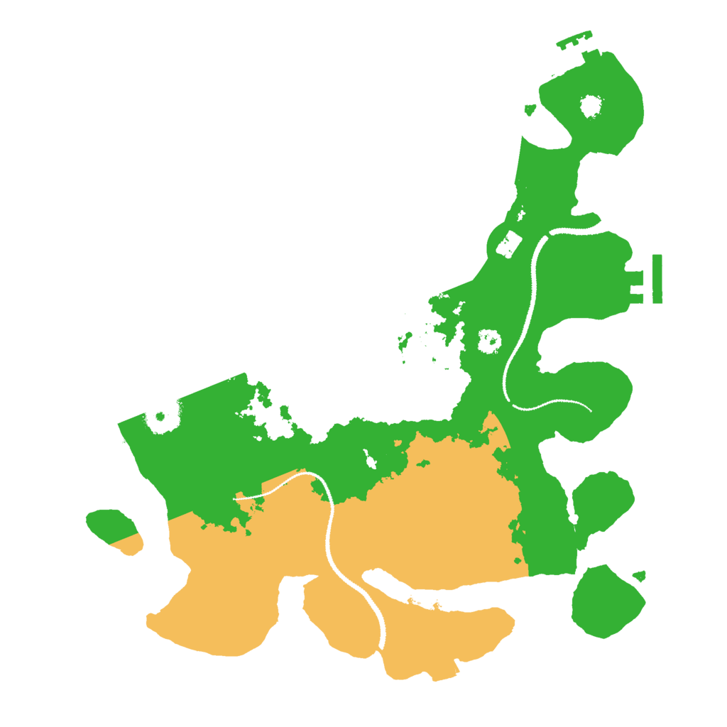 Biome Rust Map: Procedural Map, Size: 3000, Seed: 6201459