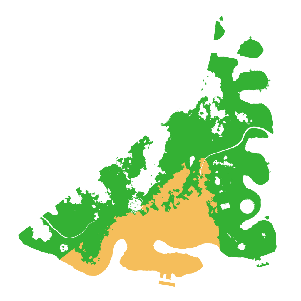 Biome Rust Map: Procedural Map, Size: 3700, Seed: 1466576121