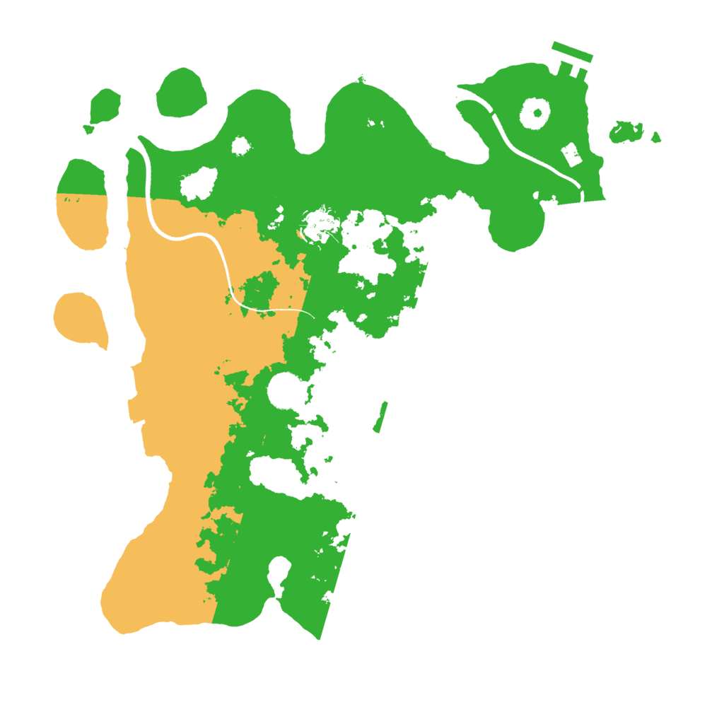 Biome Rust Map: Procedural Map, Size: 3500, Seed: 268058447