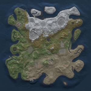 Thumbnail Rust Map: Procedural Map, Size: 3500, Seed: 4711, 16 Monuments