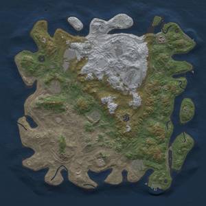 Thumbnail Rust Map: Procedural Map, Size: 4500, Seed: 742342, 17 Monuments