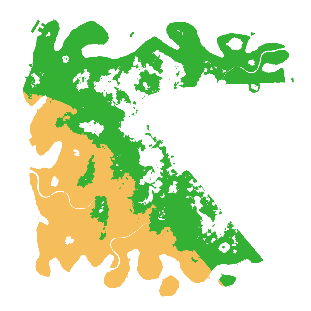 Biome Rust Map: Procedural Map, Size: 4500, Seed: 1230507999