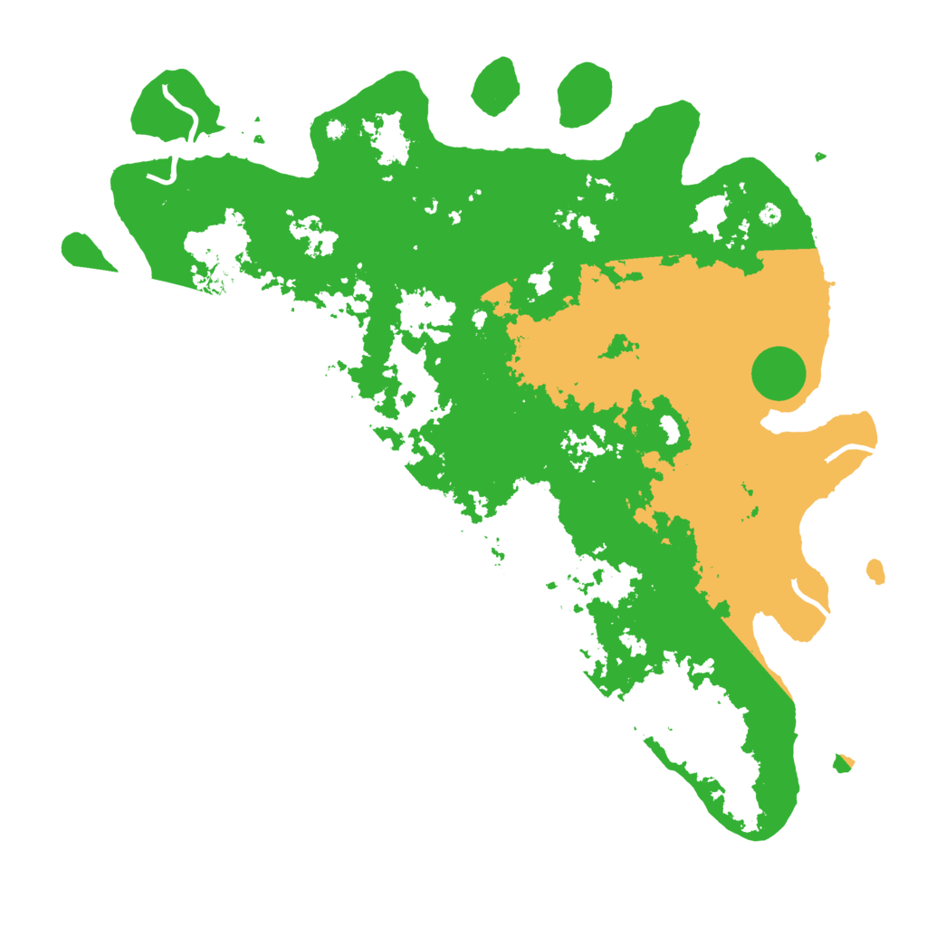 Biome Rust Map: Procedural Map, Size: 4500, Seed: 15895