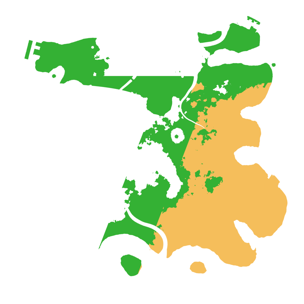 Biome Rust Map: Procedural Map, Size: 3213, Seed: 13131313