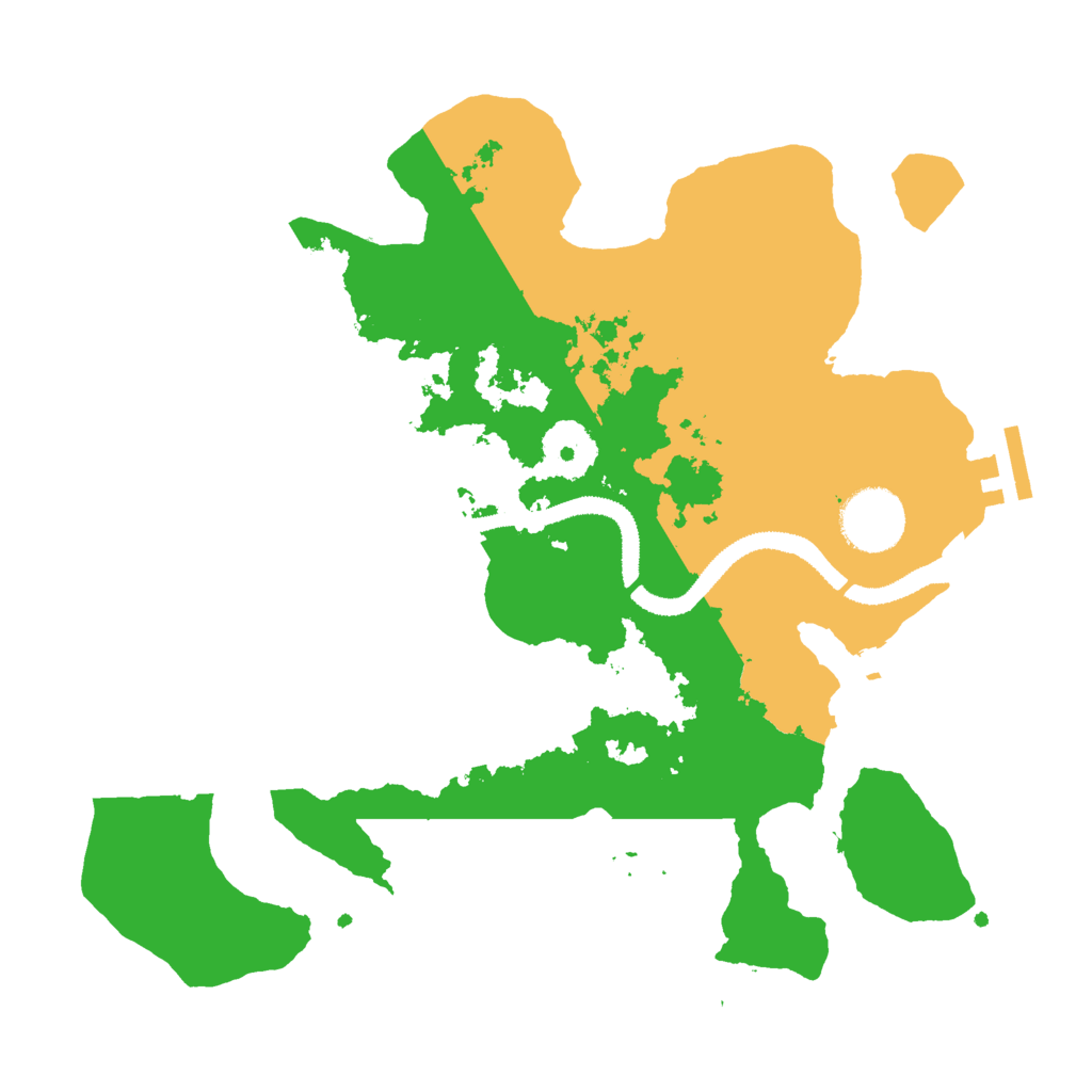 Biome Rust Map: Procedural Map, Size: 3000, Seed: 407850846