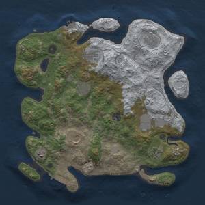 Thumbnail Rust Map: Procedural Map, Size: 3500, Seed: 1351661103, 16 Monuments