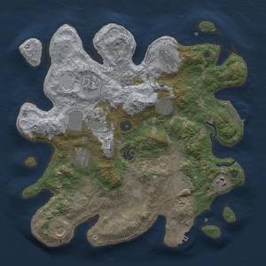 Thumbnail Rust Map: Procedural Map, Size: 3500, Seed: 968313407, 17 Monuments