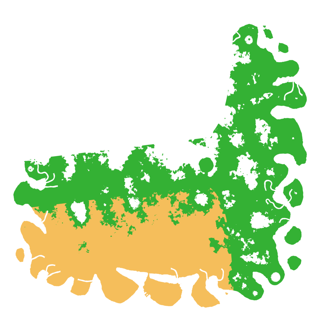 Biome Rust Map: Procedural Map, Size: 6000, Seed: 8092000