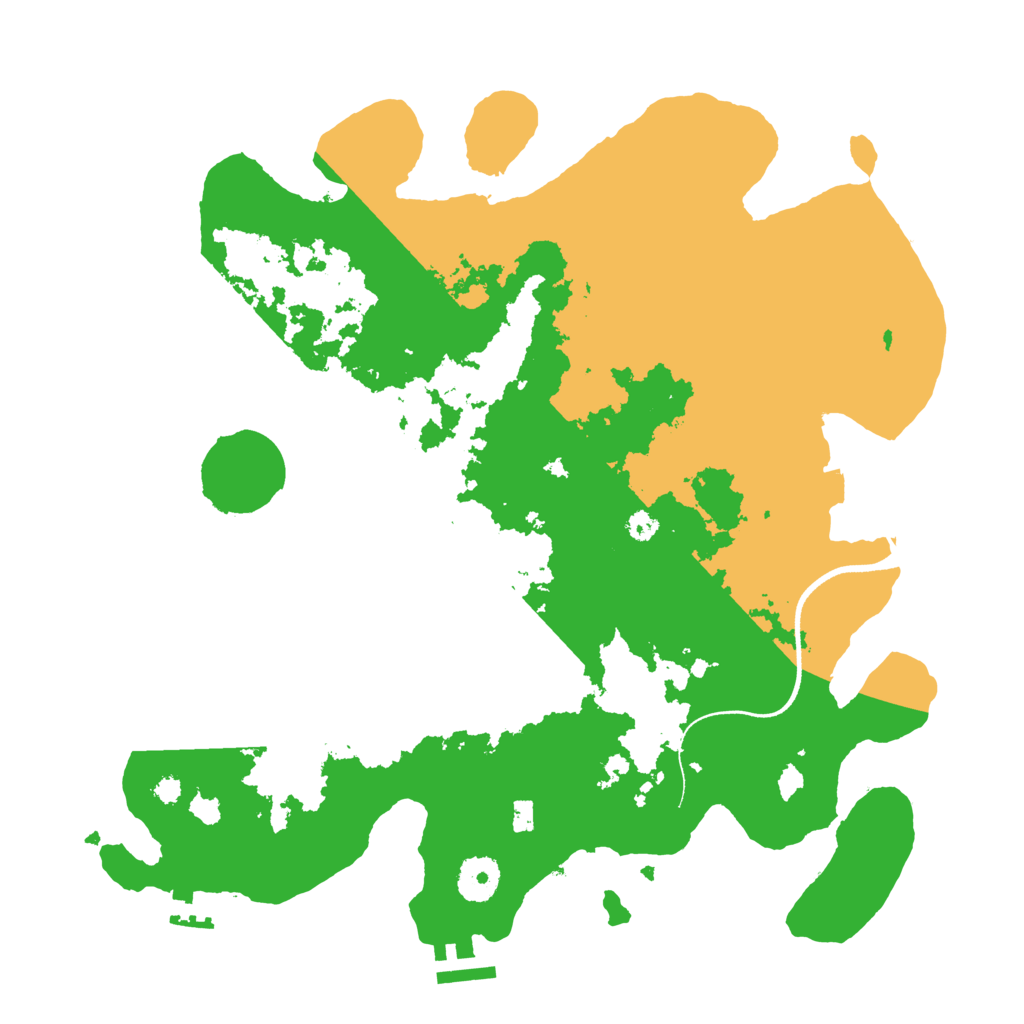 Biome Rust Map: Procedural Map, Size: 3500, Seed: 87777989