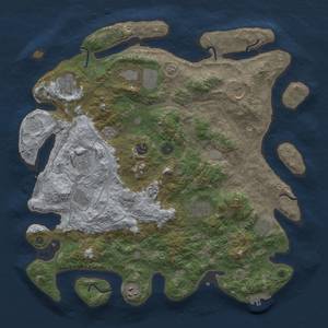 Thumbnail Rust Map: Procedural Map, Size: 4250, Seed: 23408488, 17 Monuments