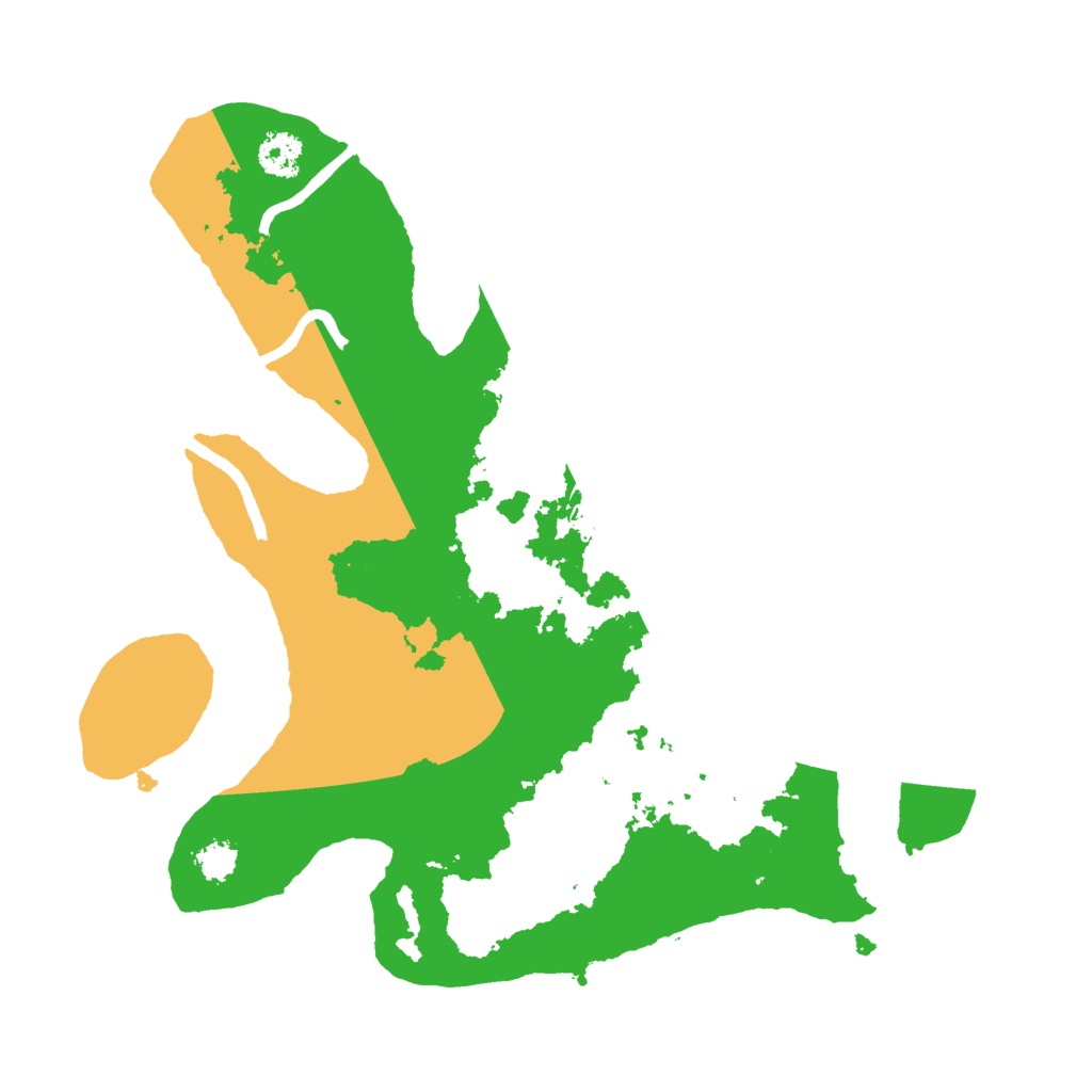 Biome Rust Map: Procedural Map, Size: 2500, Seed: 709169004