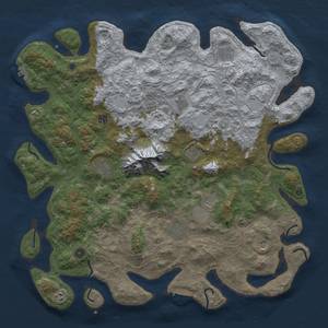 Thumbnail Rust Map: Procedural Map, Size: 5000, Seed: 2079358729, 17 Monuments