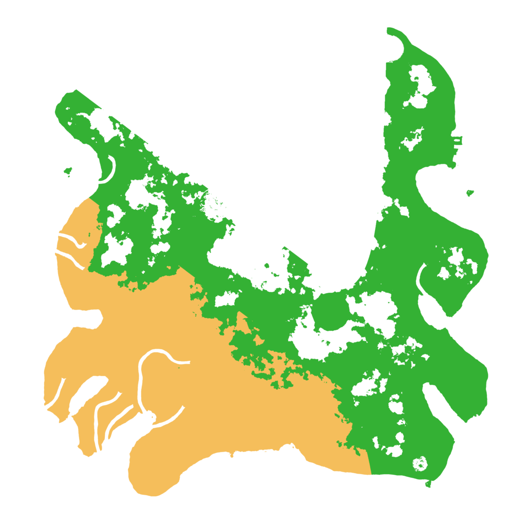 Biome Rust Map: Procedural Map, Size: 3700, Seed: 467582203