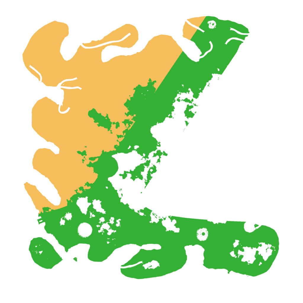 Biome Rust Map: Procedural Map, Size: 3700, Seed: 8866