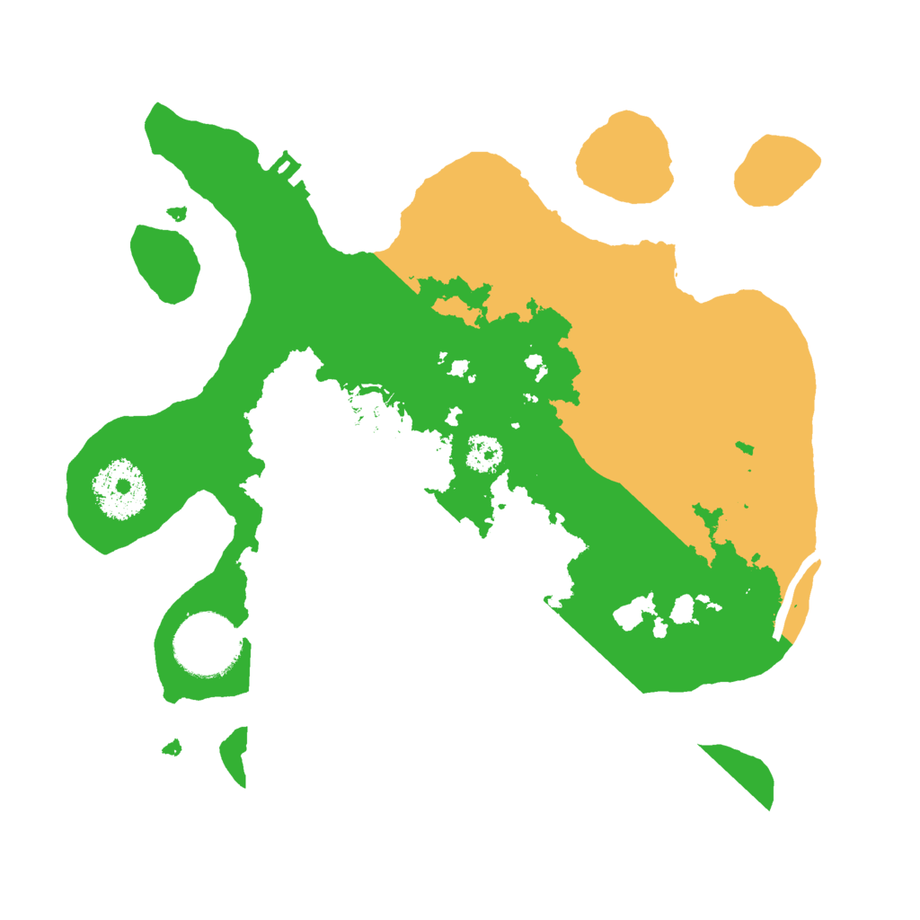 Biome Rust Map: Procedural Map, Size: 2500, Seed: 1869350407
