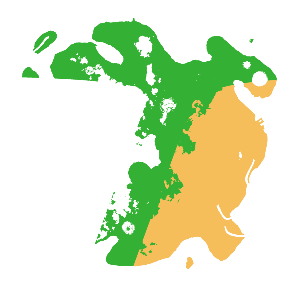 Biome Rust Map: Procedural Map, Size: 3500, Seed: 564567