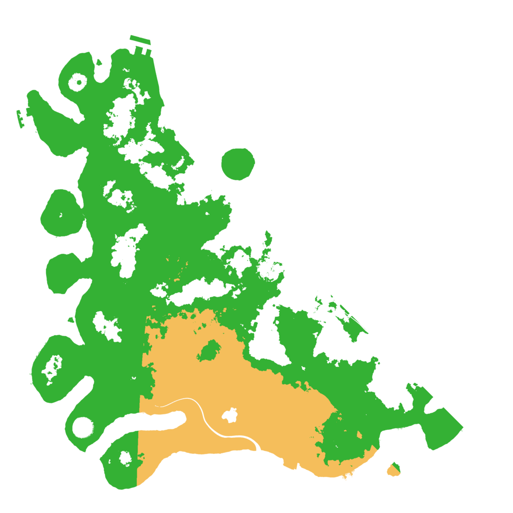 Biome Rust Map: Procedural Map, Size: 4300, Seed: 1121985