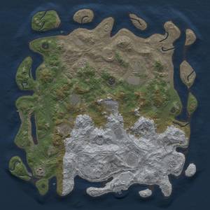 Thumbnail Rust Map: Procedural Map, Size: 4500, Seed: 573883282, 18 Monuments