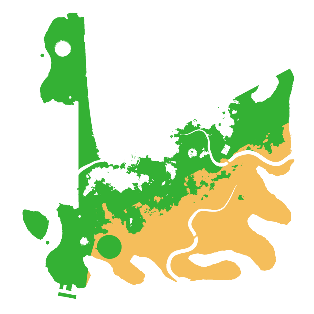Biome Rust Map: Procedural Map, Size: 3500, Seed: 91903453