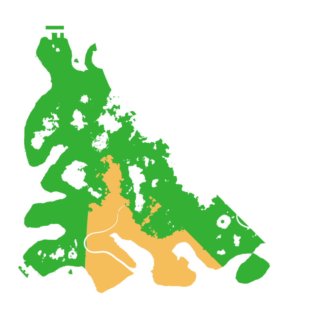 Biome Rust Map: Procedural Map, Size: 3500, Seed: 516532771