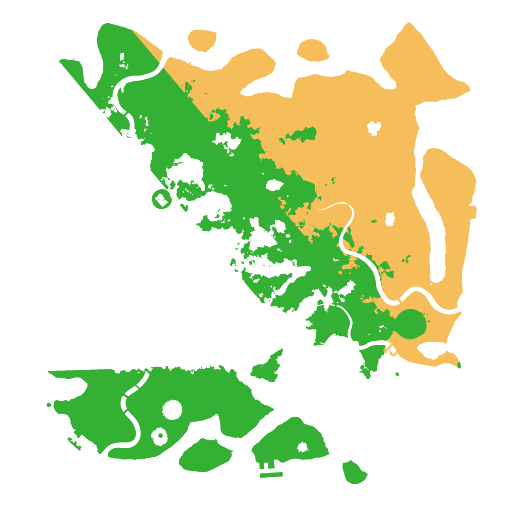 Biome Rust Map: Procedural Map, Size: 4500, Seed: 521441038