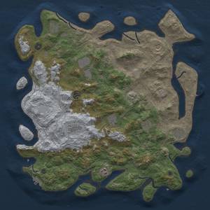 Thumbnail Rust Map: Procedural Map, Size: 4500, Seed: 521441038, 18 Monuments