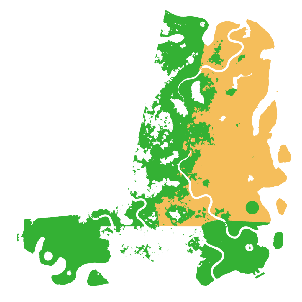 Biome Rust Map: Procedural Map, Size: 6000, Seed: 1058933812