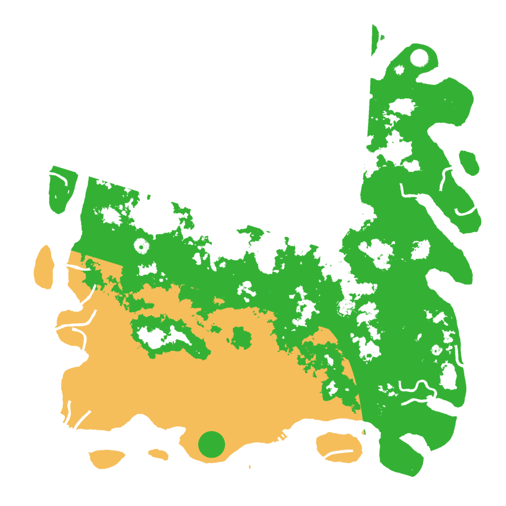 Biome Rust Map: Procedural Map, Size: 5000, Seed: 349425235