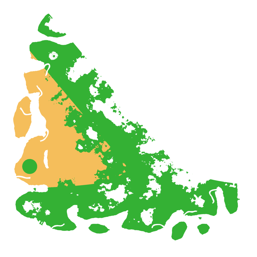 Biome Rust Map: Procedural Map, Size: 4555, Seed: 1234567890