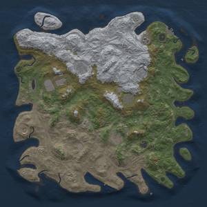 Thumbnail Rust Map: Procedural Map, Size: 4500, Seed: 1117162402, 18 Monuments