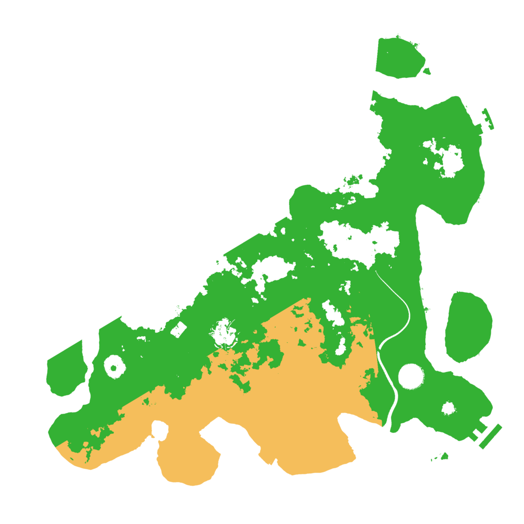 Biome Rust Map: Procedural Map, Size: 3600, Seed: 12719874