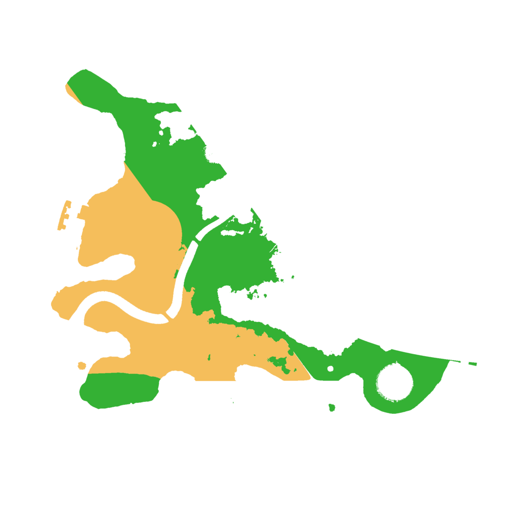 Biome Rust Map: Procedural Map, Size: 2500, Seed: 766095103
