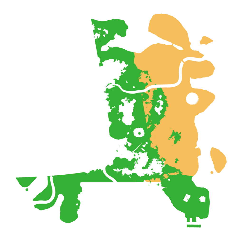 Biome Rust Map: Procedural Map, Size: 3500, Seed: 250826829