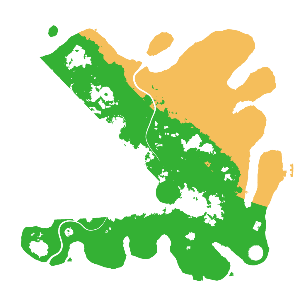 Biome Rust Map: Procedural Map, Size: 3500, Seed: 1014833132