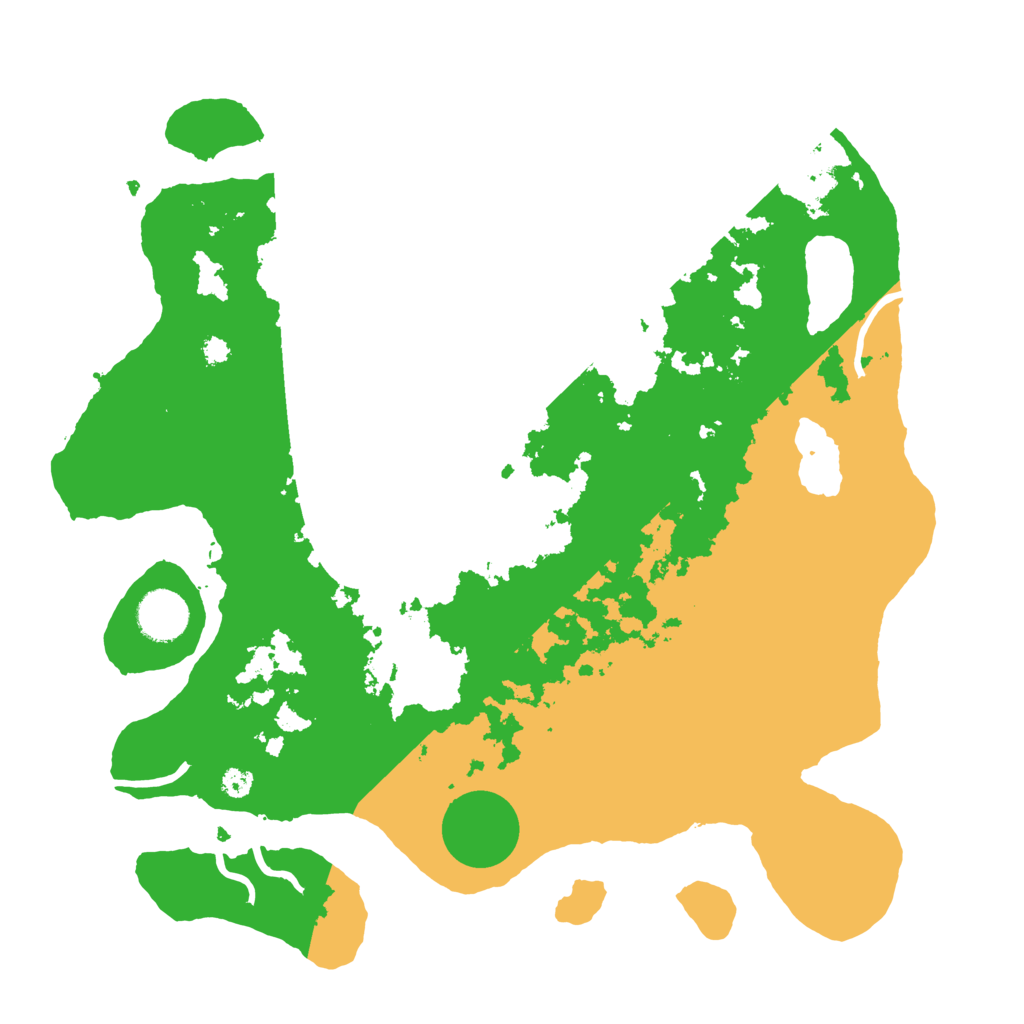 Biome Rust Map: Procedural Map, Size: 3500, Seed: 338387699
