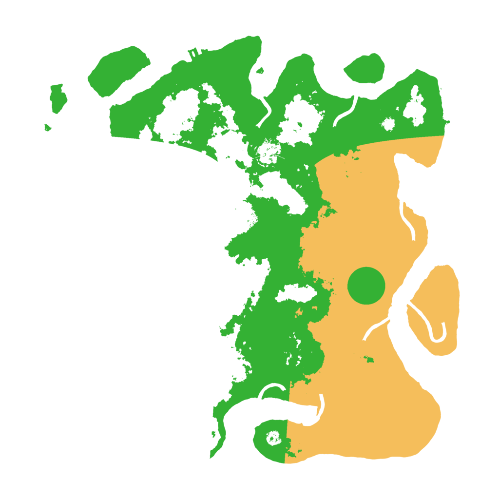 Biome Rust Map: Procedural Map, Size: 3500, Seed: 123654