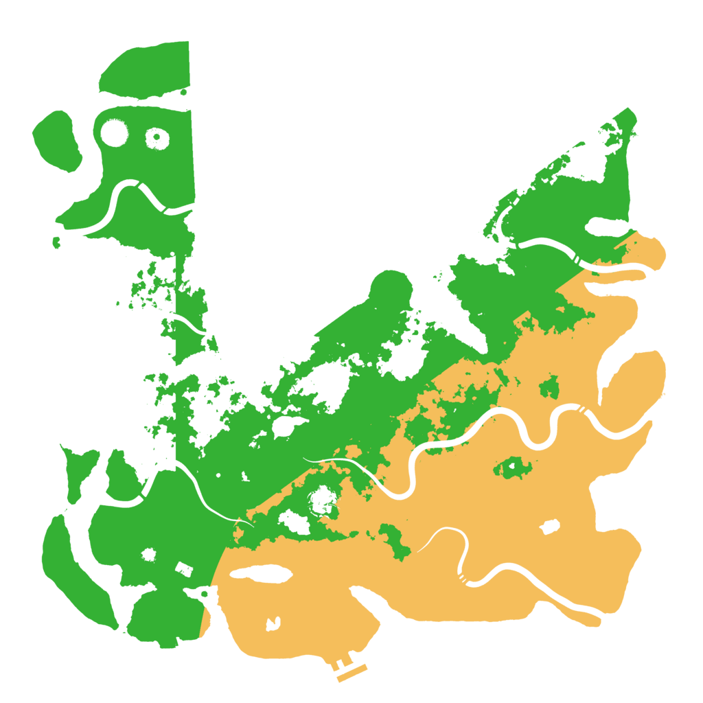 Biome Rust Map: Procedural Map, Size: 4500, Seed: 276