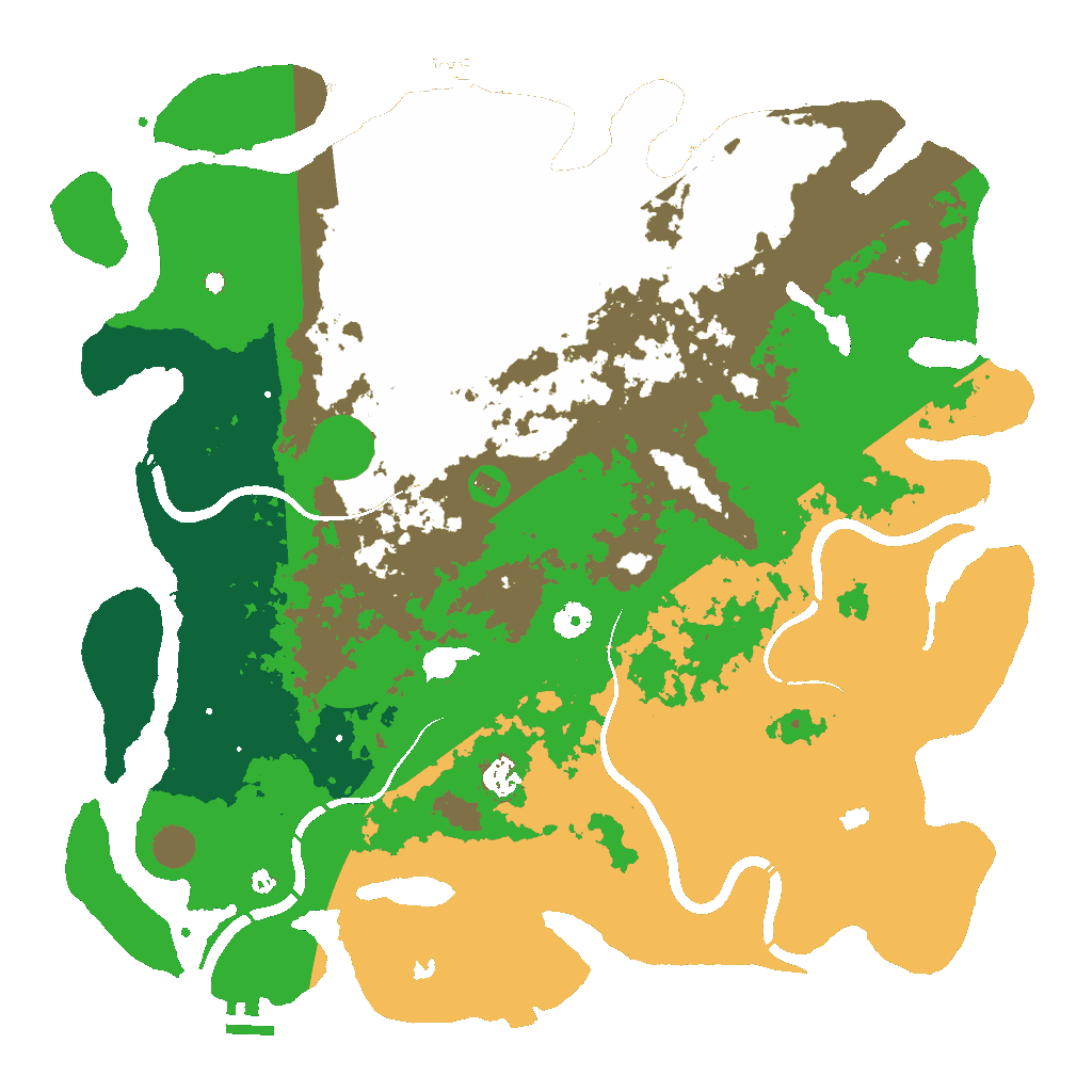 Biome Rust Map: Procedural Map, Size: 4500, Seed: 276