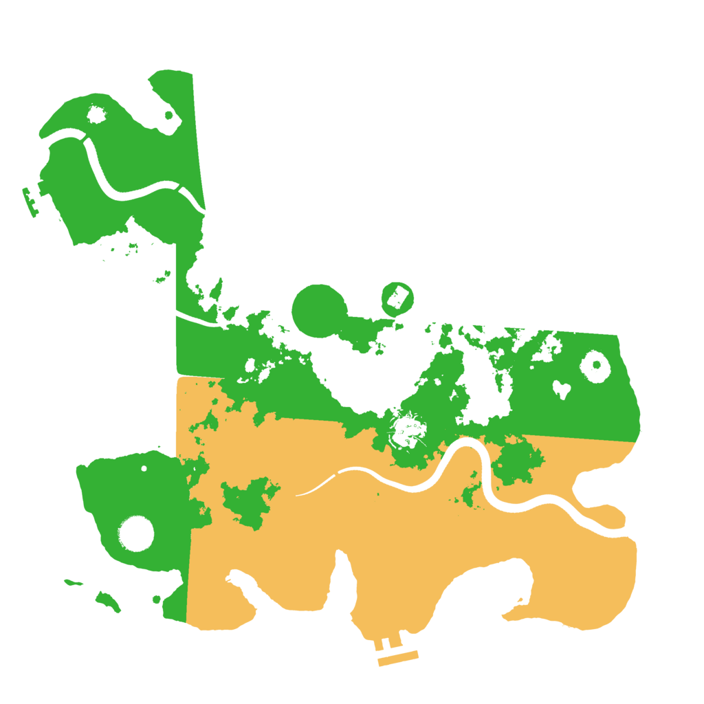Biome Rust Map: Procedural Map, Size: 3500, Seed: 104980052