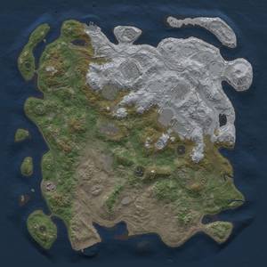 Thumbnail Rust Map: Procedural Map, Size: 4250, Seed: 911290087, 17 Monuments