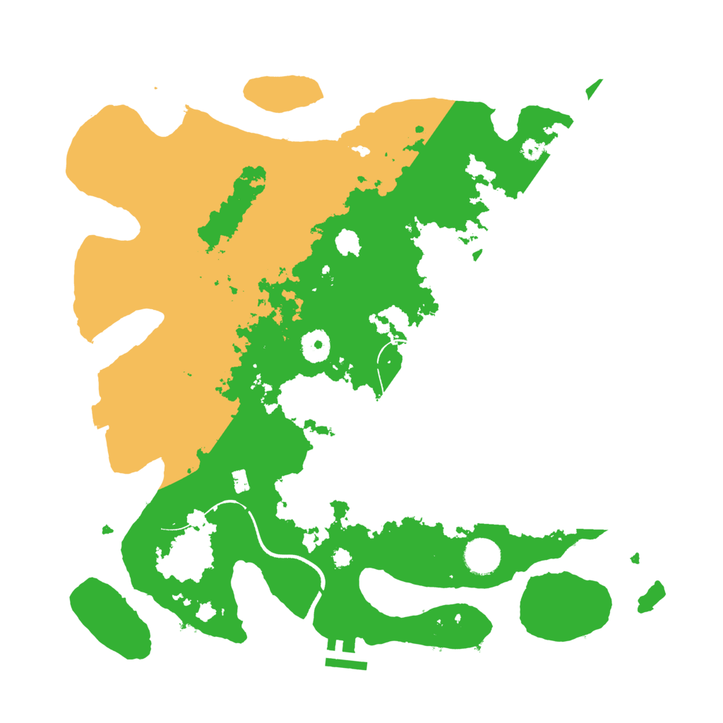 Biome Rust Map: Procedural Map, Size: 3500, Seed: 81019355