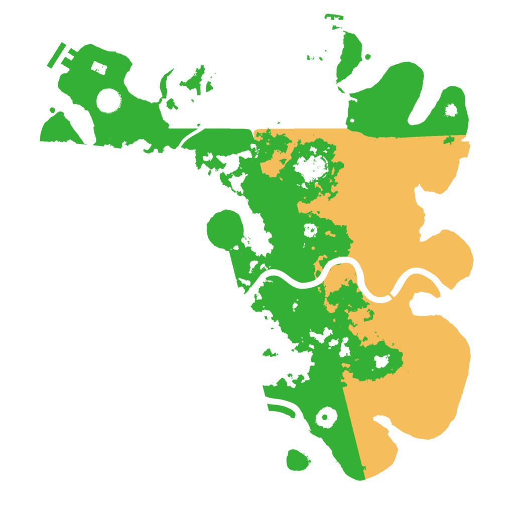 Biome Rust Map: Procedural Map, Size: 3700, Seed: 865224